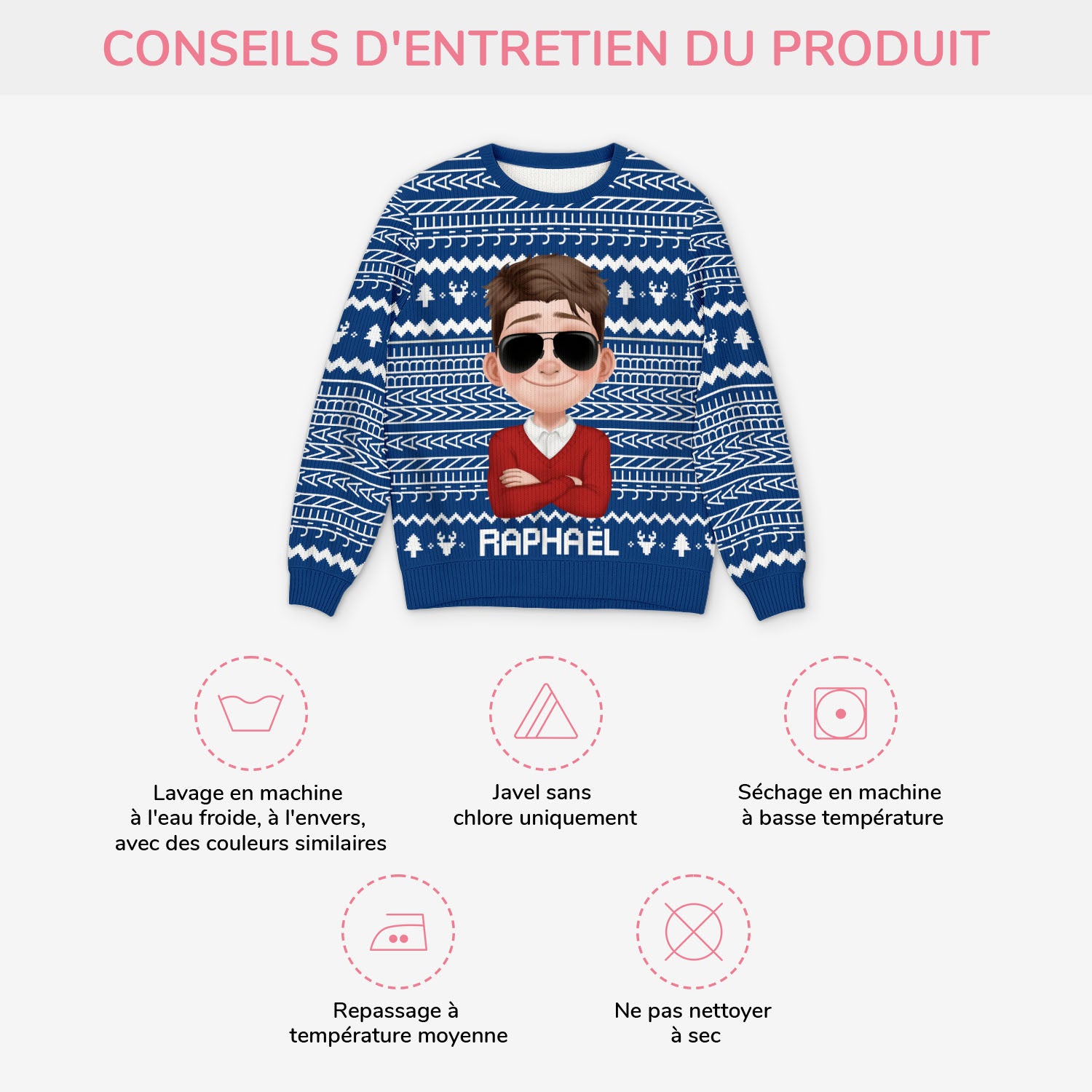5717WFR4 pull moche de noel personnalise jen ai marre 5717w6lqa