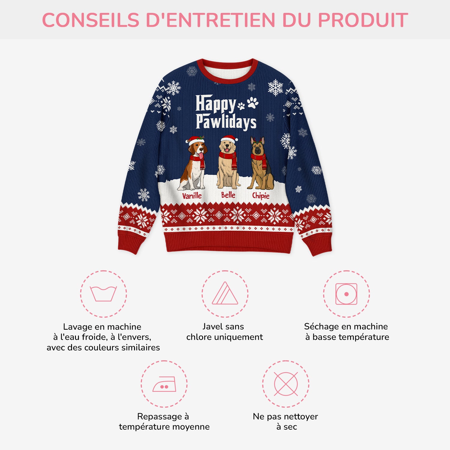 5719WFR4 pull moche de noel personnalise papa chien 5719w6tnc_ade945ec e56b 4987 9bd1 b12ebe968e2a
