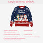 5719WFR5 pull moche de noel personnalise papa chat 5719w6tnd