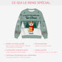 5729WFR5 pull moche de noel personnalise la vie est meilleure avec mon chien 5729wtzcc