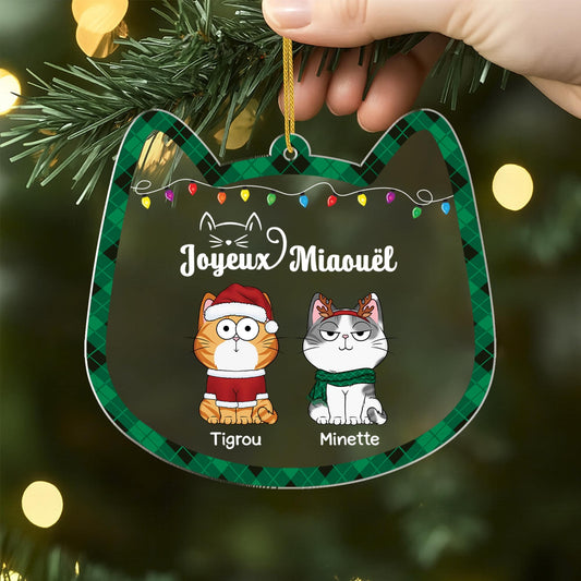 5733OFR2 ornement noel acrylique personnalise joyeux miaouel 5733okmcd min