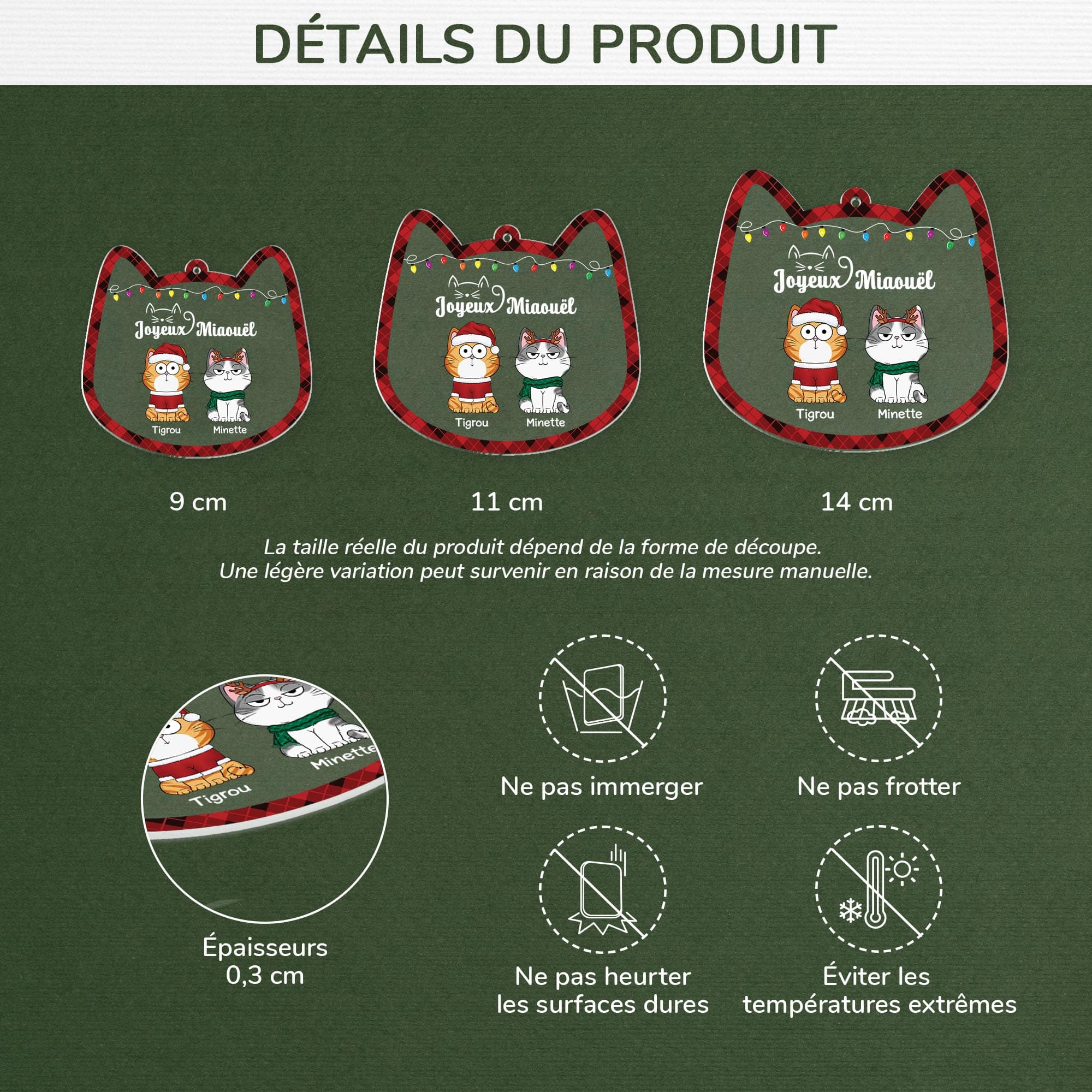 5733OFR3 ornement noel acrylique personnalise joyeux miaouel 5733okmcd min