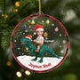 5736OFR1 ornement acrylique personnalise avec photo enfant mon dinosaure de noel 5736okv5k
