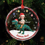 5736OFR1 ornement en verre personnalise pour enfant mon dinosaure de noel 5736okhqk