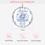 5739OFR3 ornement ceramique personnalise de noel jusqua ce que la mort nous separe style toile bleue 5739o6ung