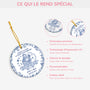 5739OFR4 ornement ceramique personnalise de noel jusqua ce que la mort nous separe style toile bleue 5739o6ung