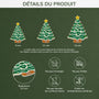 5741OFR3 ornement de noel acrylique personnalise sapin avec prenoms de famille 5741ottmi