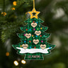 5745OFR1 ornement noel acrylique personnalise avec prenom sapin a carreaux de la famille 5745o6vmi