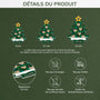 5745OFR3 ornement noel acrylique personnalise avec prenom sapin a carreaux de la famille 5745o6vmi