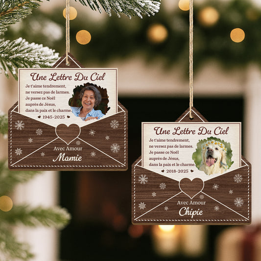 5747OFR2 ornement en bois a 1 couche personnalise commemoratif une lettre du ciel 5747o6vza