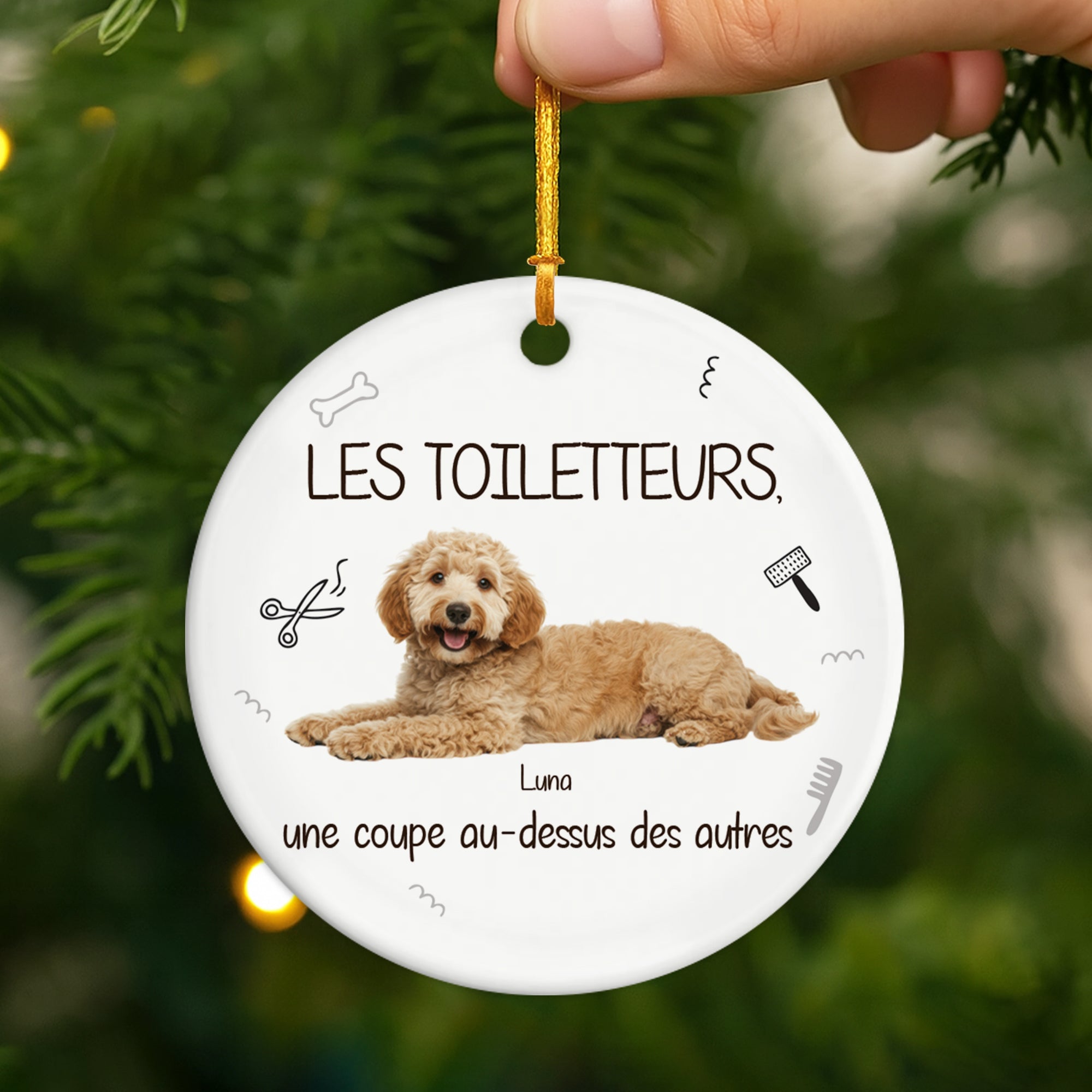 5756OFR2 ornement noel ceramique personnalise avec chien les toiletteurs 5756o6vqc_eb3c27fd 3a91 435d 9e6c 5ae5b896e06c