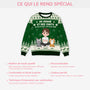 5763WFR5 pull moche de noel personnalise le lien entre une fille et son chat 5763w8wtd