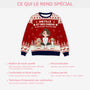 5763WFR5 pull moche de noel personnalise le lien entre une fille et son chien 5763w8vtc