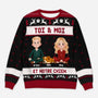 5766WFR1 pull moche de noel personnalise toi moi et nos chiens 5766wklzc