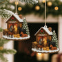5767OFR2 effet dimpression 3d ornement noel en bois a 1 couche personnalise ferme de chevaux de jackson 5767o3lqu