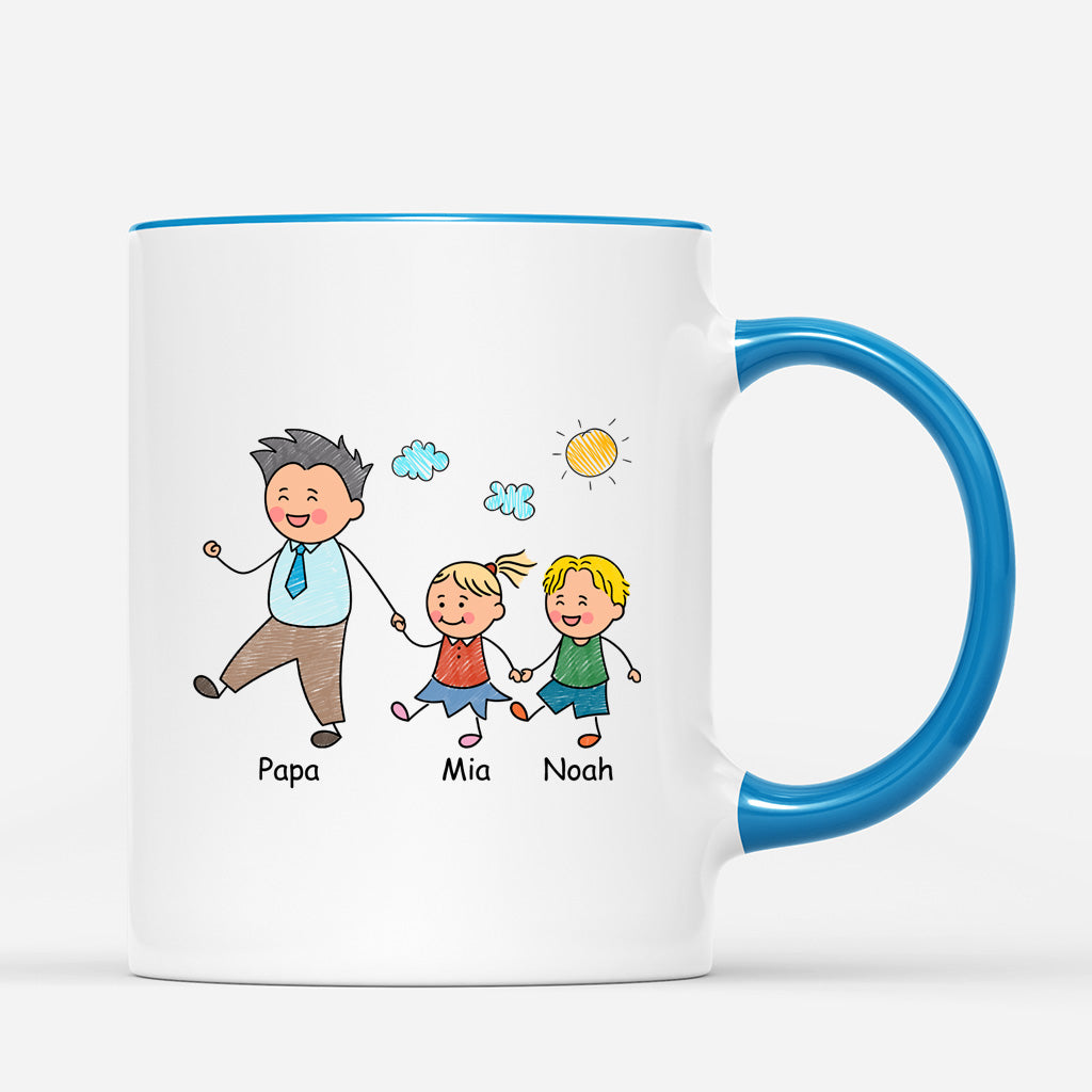 5768MFR3 mug personnalise papy retraite un papy professionnel 5768m8zab