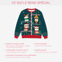 5772WFR5 pull moche de noel personnalise noel avec mes chats 5772wkyad