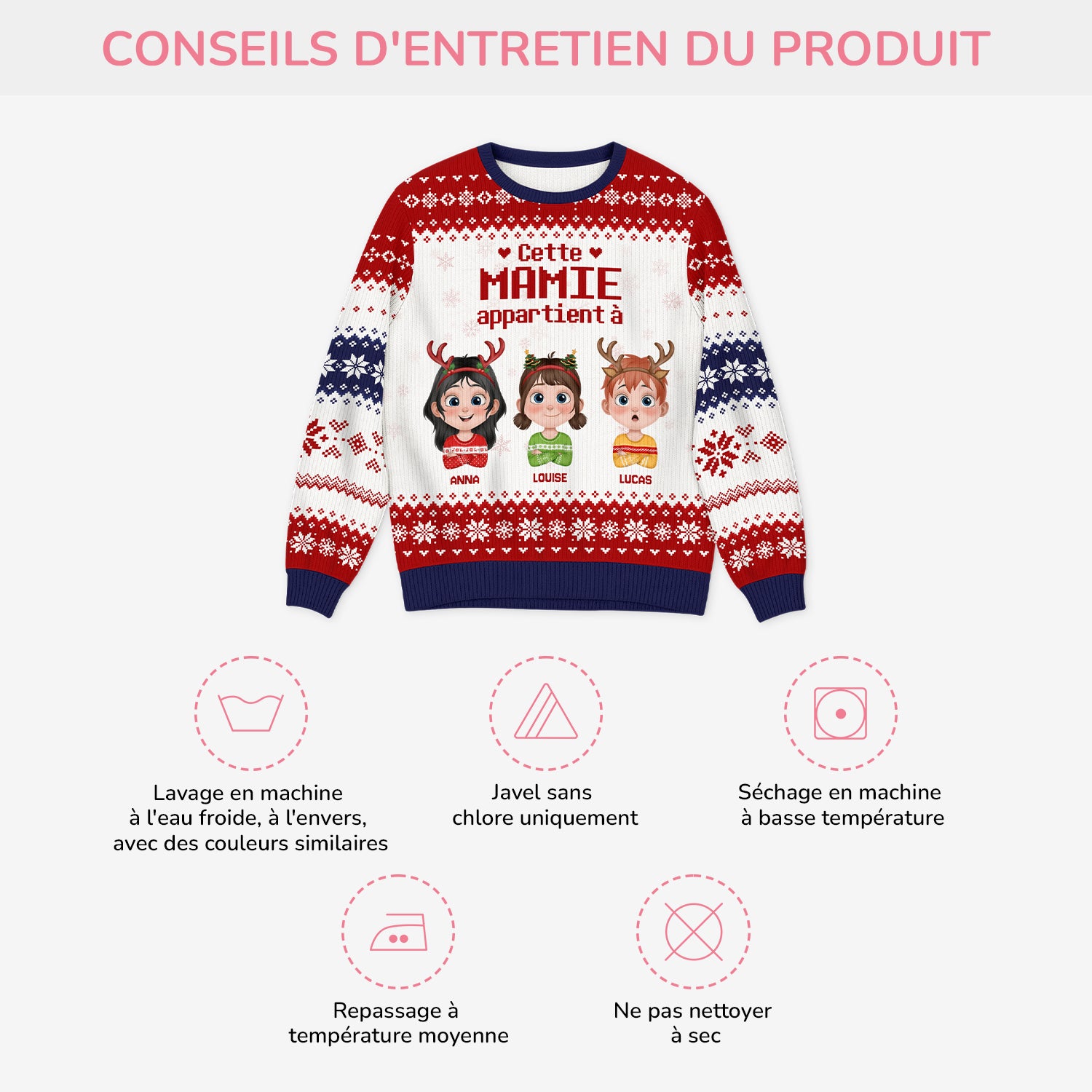 5779WFR4 pull moche de noel personnalise cette mamie ce papy appartient a 5779w8yna