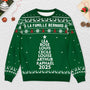 5780WFR2 pull moche de noel personnalise les membres de la famille 5780wtzci