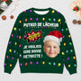 5789WFR2 pull moche de noel personnalise avec photo je voulais dire bonne retraite 5789wttma