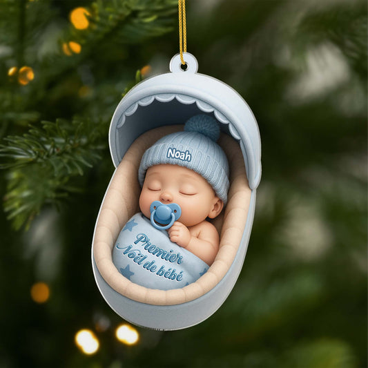 5793OFR1 effet dimpression 3d ornement acrylique personnalise de bebe mon premier noel 5793okztk