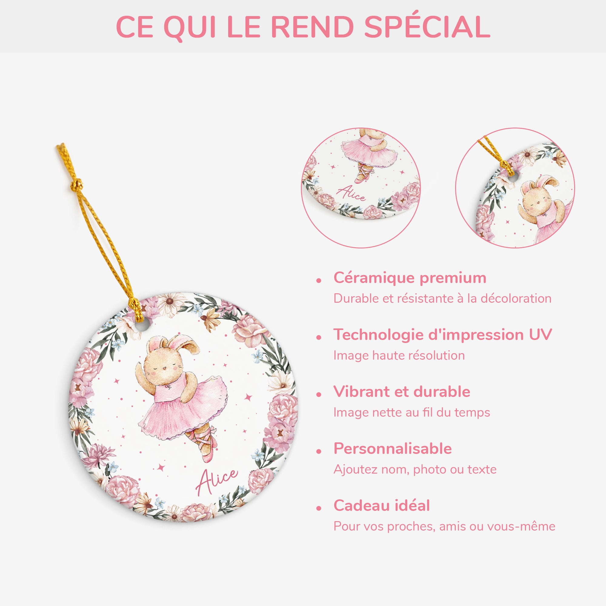 5797OFR4 ornement noel ceramique personnalise pour enfant devenir une ballerine 5797o8mtk