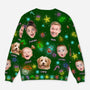 5801WFR3 pull moche de noel personnalise avec photo noel en famille 5801wtuai