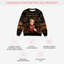 5814WFR4 pull moche de noel personnalise juste une fille qui aime les livres 5814wkmza