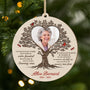 5816OFR1 ornement noel en bois a 1 couche personnalise commemoratif avec photo ne pleurez pas pour moi 5816o6vna