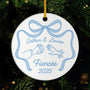 5820OFR1 ornement ceramique personnalise couple nous sommes fiances 5820otuzg