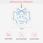 5820OFR3 ornement ceramique personnalise couple nous sommes fiances 5820otuzg