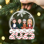 5822OFR2 ornement noel acrylique personnalise avec animal notre boule a neige de famille 5822otyai
