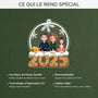5822OFR4 ornement noel acrylique personnalise avec animal notre boule a neige de famille 5822otyai