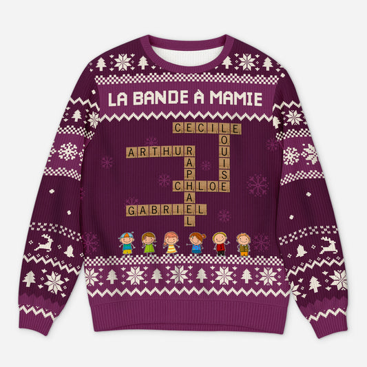 5823WFR1 pull moche de noel personnalise la petite bande a mamie avec mots croises 5823w3lqa_1
