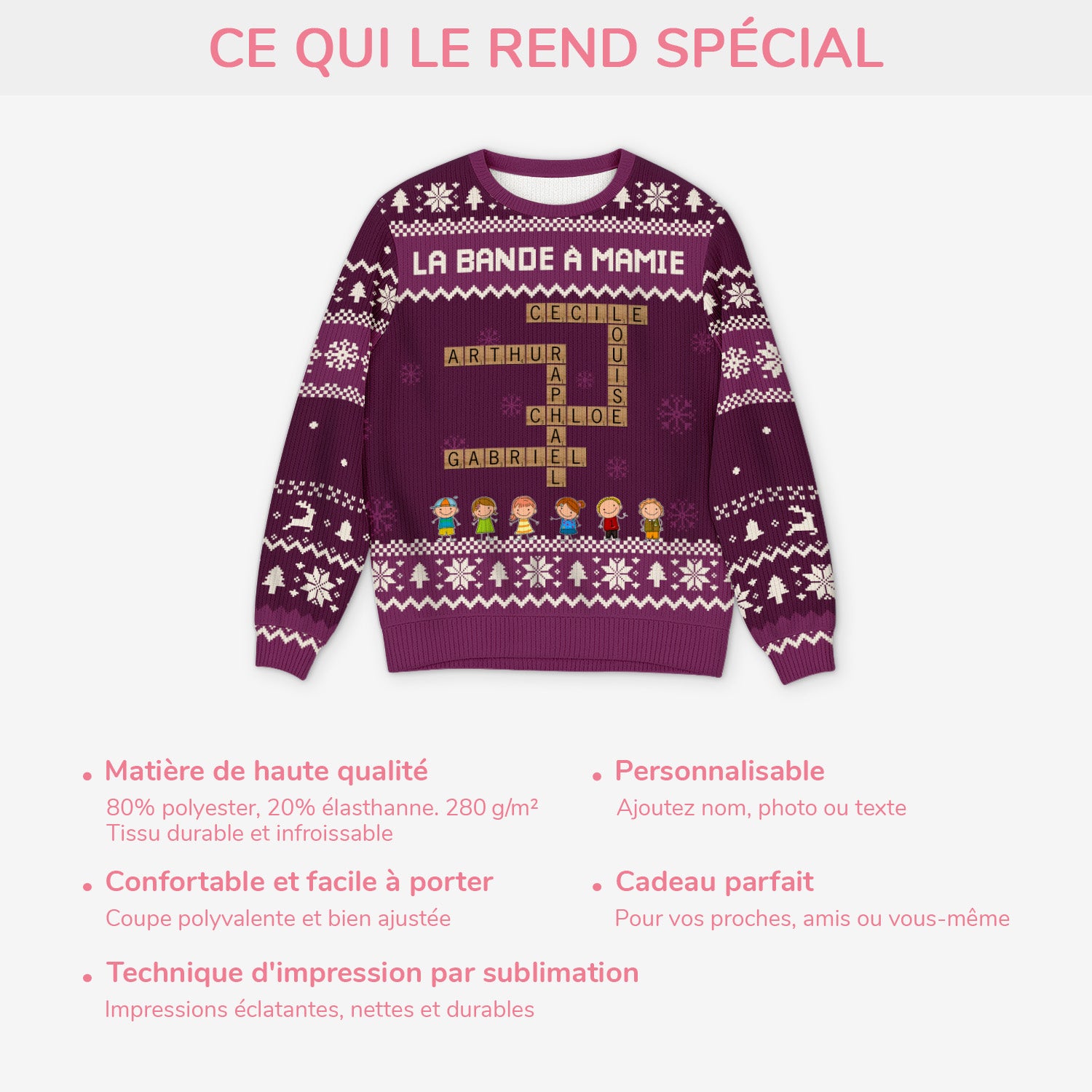 5823WFR1 pull moche de noel personnalise la petite bande a mamie avec mots croises 5823w3lqa_5
