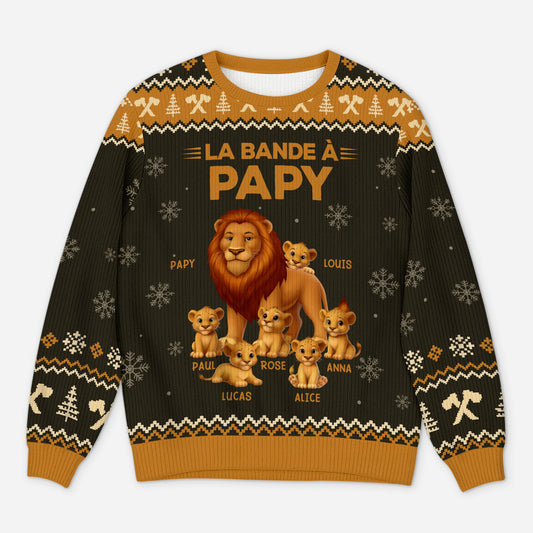 5826WFR1 pull moche personnalise la bande a papy lion 5826w6ttb