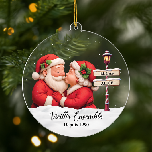 5836OFR1 ornement noel acrylique personnalise couple vieillir ensemble 5836ott5g