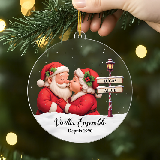 5836OFR2 ornement noel acrylique personnalise couple vieillir ensemble 5836ott5g
