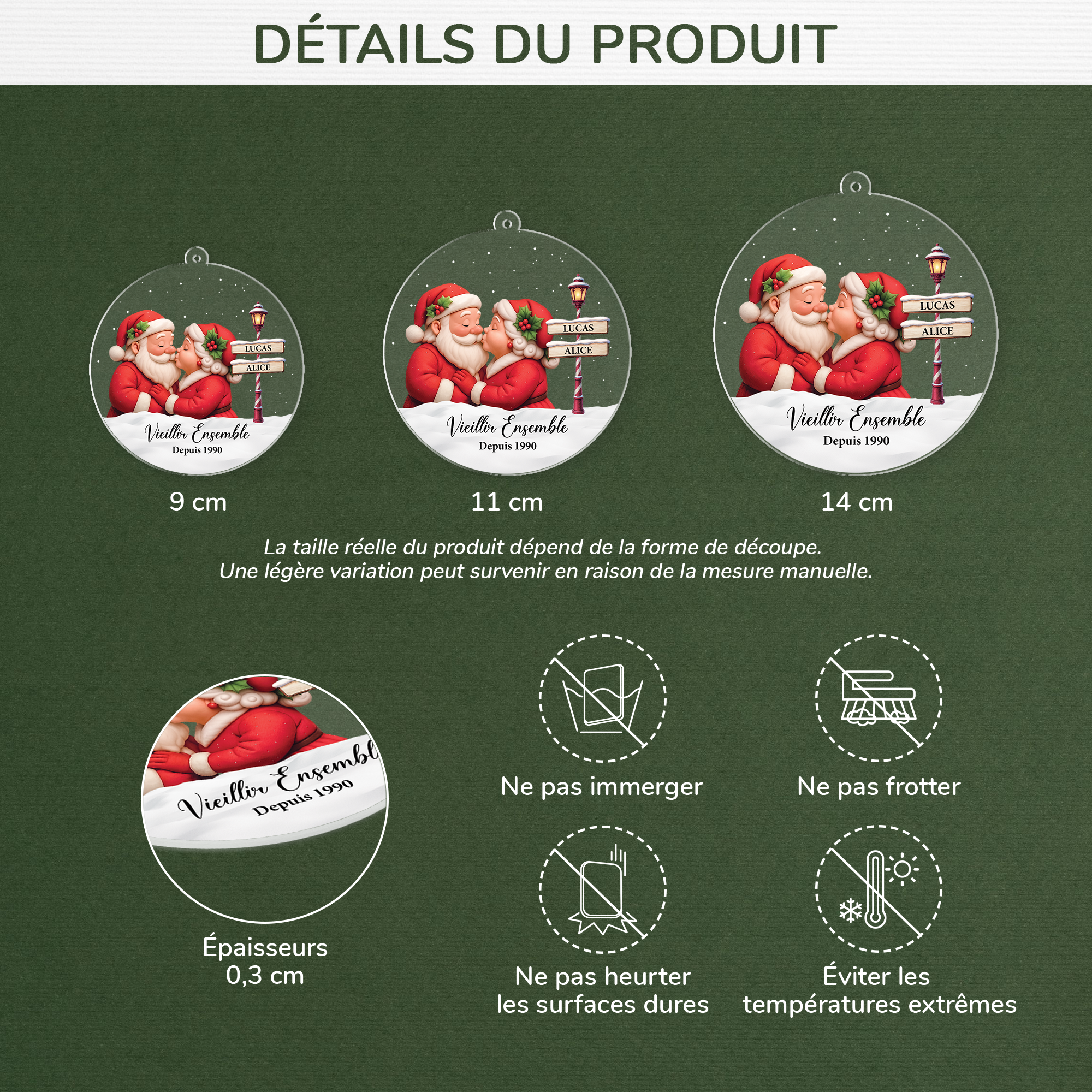 5836OFR3 ornement noel acrylique personnalise couple vieillir ensemble 5836ott5g