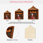 5839OFR3 effet dimpression 3d ornement en bois a 1 couche personnalise juste une fille qui aime les livres 5839oklma