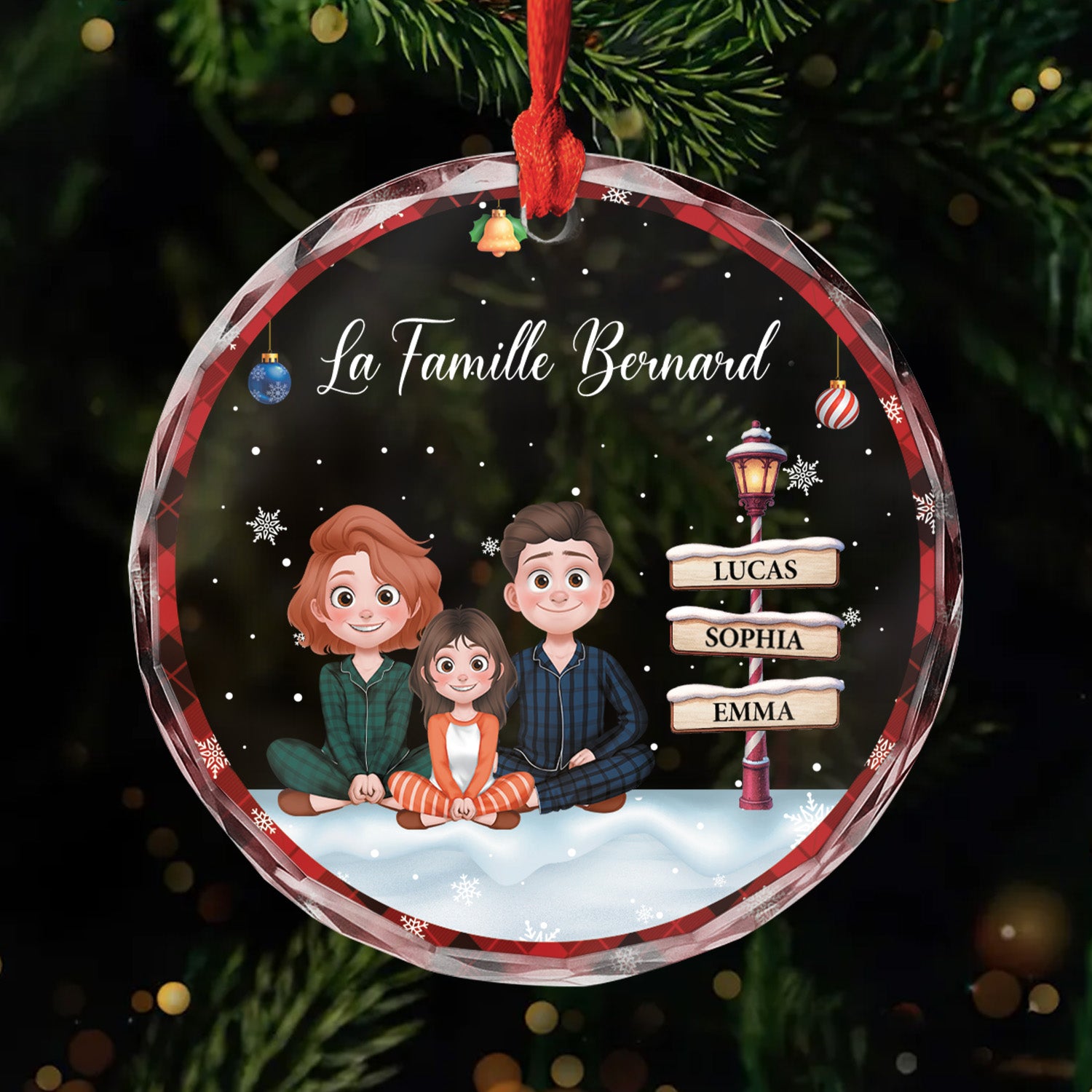 5841OFR1 ornement noel en verre personnalise la famille 5841oty5i
