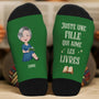 5849JFR2 chaussettes personnalisees pour les amoureux des livres juste un chapitre de plus 5849j8vaa