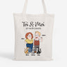 5854BFR1 tote bag personnalise couple toi moi et le chat 5854bkq7d