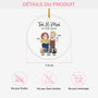 5854OFR3 ornement ceramique personnalise couple toi moi et le chat 5854okq7d