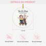 5854OFR3 ornement ceramique personnalise couple toi moi et le chien 5854okq7c