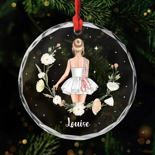 5855OFR1 ornement noel en verre personnalise enfant une ballerine 5855o3zta