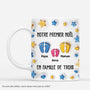 5859MFR1 effet dimpression 3d mug personnalise famille premier noel avec des empreintes de pieds 5859m8qti