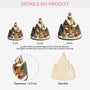 5865OFR3 effet dimpression 3d ornement noel en bois a 1 couche personnalise famille du bonhomme de neige 5865okl5i