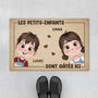 5866DFR1 paillasson personnalise mamie papy les petits enfants gates 5866d8tza