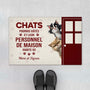 5870DFR1 paillasson personnalise le chat gate pourri habite ici 5870d8ztd